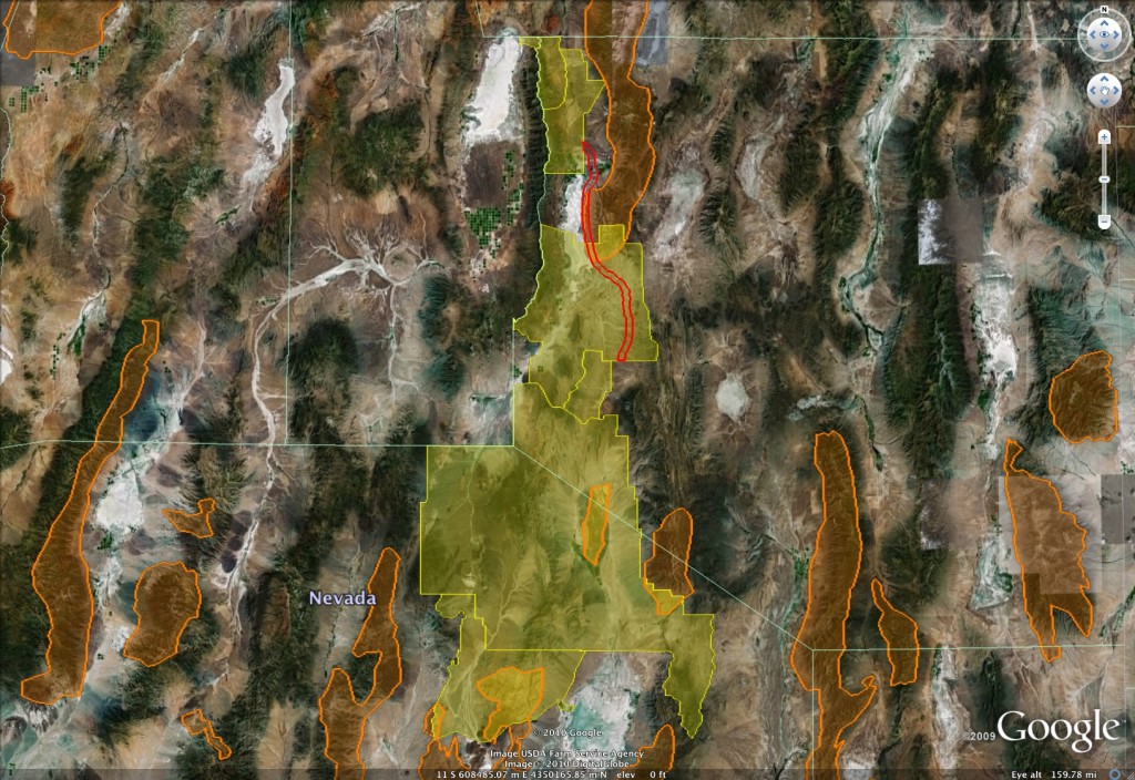 map for elmore county blm cattle range ground